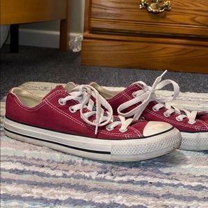 Converse Chuck Taylors Maroon Low Tops
